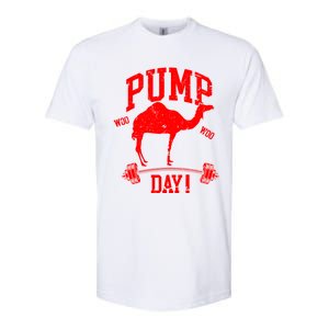 Funny Pump Day Hump Day Camel Weight Lifting Training Gym Funny Gift Softstyle CVC T-Shirt