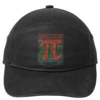 Funny Pi Day Vintage Pi Math Tee for Pi Day 3.14 7-Panel Snapback Hat