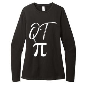 Funny Pi Day Gift For Math Teachers 3 14 Pun Qt Pi Gift Womens CVC Long Sleeve Shirt