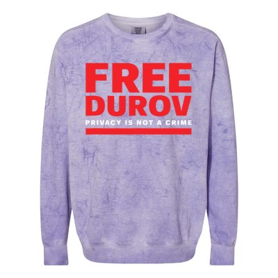 Free Pavel Durov Colorblast Crewneck Sweatshirt