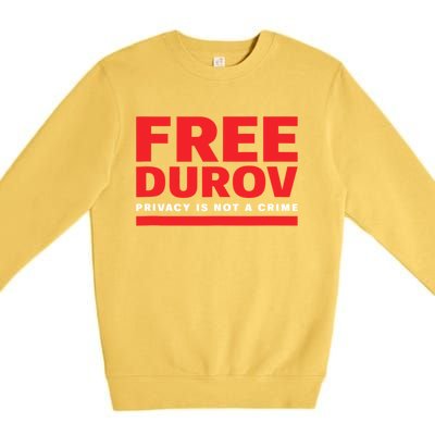 Free Pavel Durov Premium Crewneck Sweatshirt