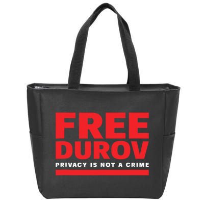 Free Pavel Durov Zip Tote Bag