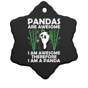 Funny Panda Design For Women Boys Girls Panda Bear Lover Ceramic Star Ornament