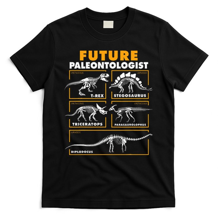 Future Paleontologist Dinosaur Fossil Paleontology Kids Boys T-Shirt