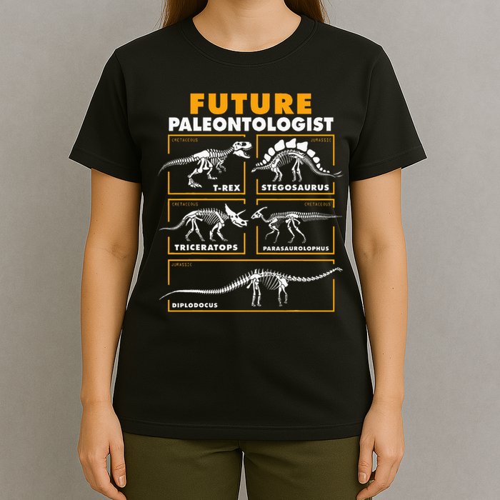 Future Paleontologist Dinosaur Fossil Paleontology Kids Boys T-Shirt