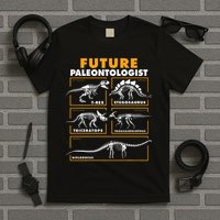Future Paleontologist Dinosaur Fossil Paleontology Kids Boys T-Shirt