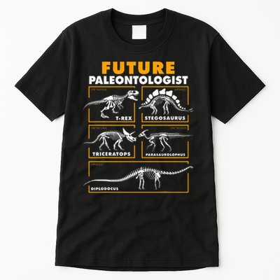 Future Paleontologist Dinosaur Fossil Paleontology Kids Boys Tall T-Shirt