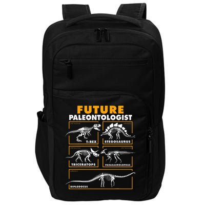 Future Paleontologist Dinosaur Fossil Paleontology Kids Boys Impact Tech Backpack
