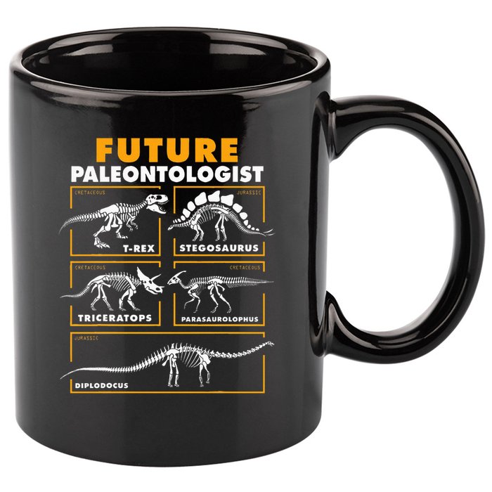Future Paleontologist Dinosaur Fossil Paleontology Kids Boys 11oz C Handle Ceramic Mug