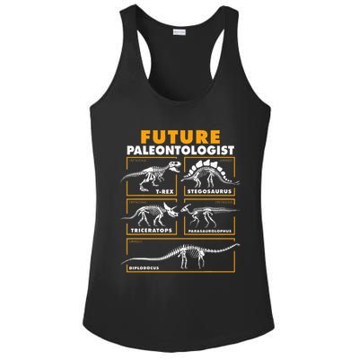 Future Paleontologist Dinosaur Fossil Paleontology Kids Boys Ladies PosiCharge Competitor Racerback Tank