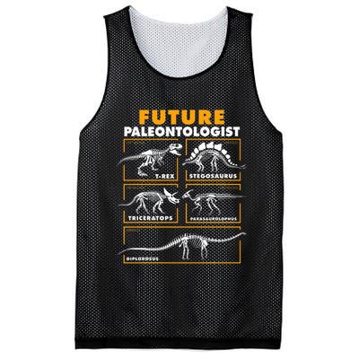 Future Paleontologist Dinosaur Fossil Paleontology Kids Boys Mesh Reversible Basketball Jersey Tank