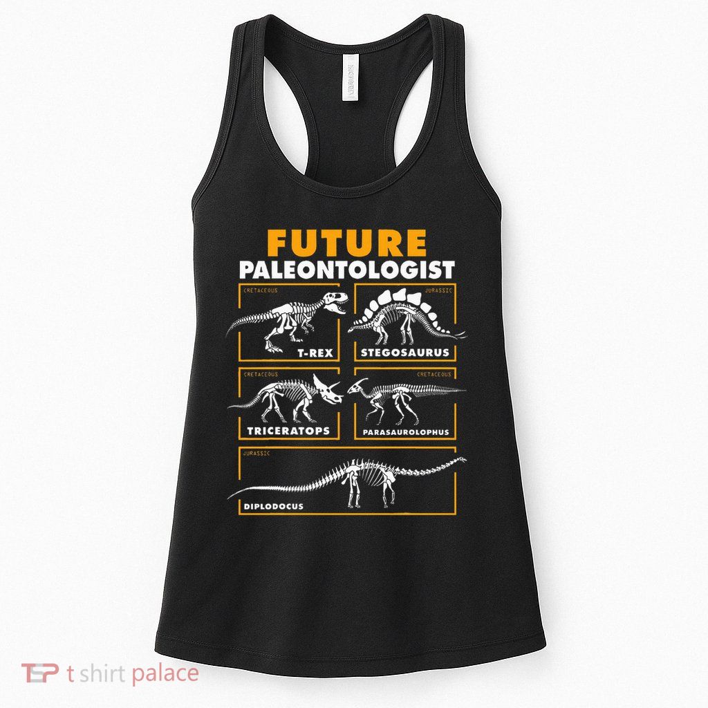 Future Paleontologist Dinosaur Fossil Paleontology Kids Boys Womens Tank Top