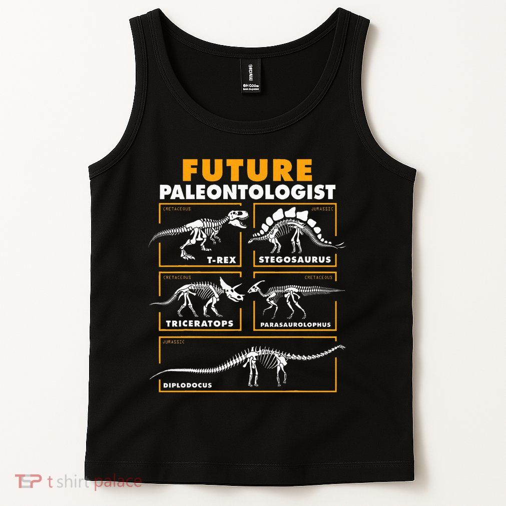 Future Paleontologist Dinosaur Fossil Paleontology Kids Boys Tank Top