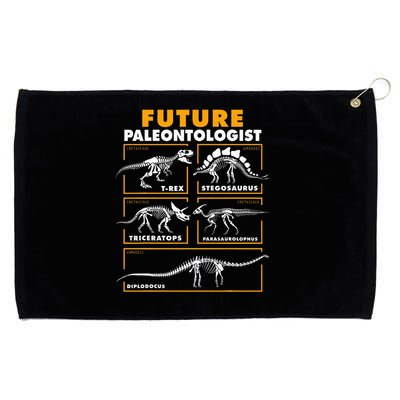 Future Paleontologist Dinosaur Fossil Paleontology Kids Boys Grommeted Golf Towel