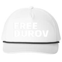 Free Pavel Durov Privacy Is Not A Crime Snapback Five-Panel Rope Hat