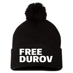 Free Pavel Durov Privacy Is Not A Crime Pom Pom 12in Knit Beanie