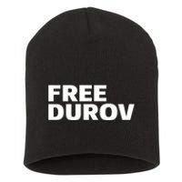 Free Pavel Durov Privacy Is Not A Crime Short Acrylic Beanie