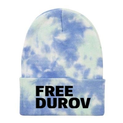 Free Pavel Durov Privacy Is Not A Crime Tie Dye 12in Knit Beanie