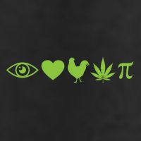 Funny Pi Day I Love Chicken Pot Pie Marijuana Math Gift Funny Gift 7 Panel Mesh Trucker Snapback Hat
