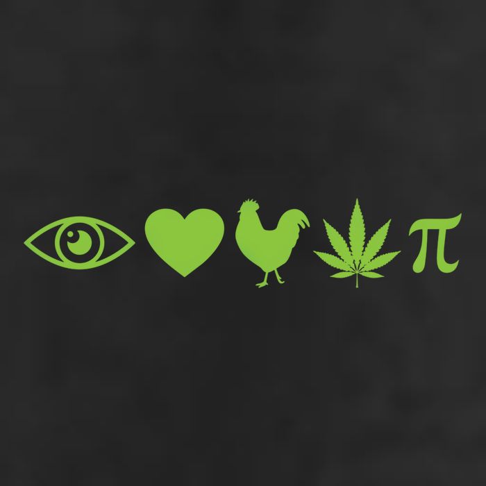 Funny Pi Day I Love Chicken Pot Pie Marijuana Math Gift Funny Gift 7 Panel Mesh Trucker Snapback Hat
