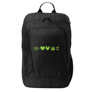 Funny Pi Day I Love Chicken Pot Pie Marijuana Math Gift Funny Gift City Backpack