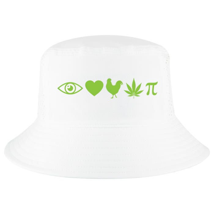 Funny Pi Day I Love Chicken Pot Pie Marijuana Math Gift Funny Gift Cool Comfort Performance Bucket Hat