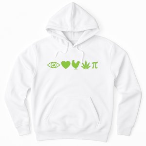 Funny Pi Day I Love Chicken Pot Pie Marijuana Math Gift Funny Gift Hoodie