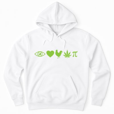 Funny Pi Day I Love Chicken Pot Pie Marijuana Math Gift Funny Gift Hoodie