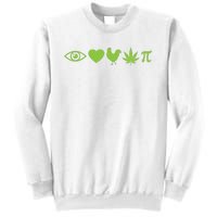 Funny Pi Day I Love Chicken Pot Pie Marijuana Math Gift Funny Gift Sweatshirt