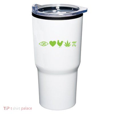 Funny Pi Day I Love Chicken Pot Pie Marijuana Math Gift Funny Gift Tumbler