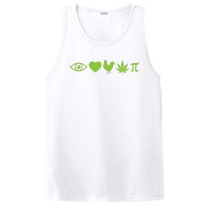 Funny Pi Day I Love Chicken Pot Pie Marijuana Math Gift Funny Gift PosiCharge Competitor Tank