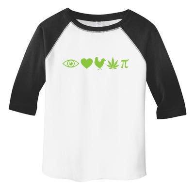 Funny Pi Day I Love Chicken Pot Pie Marijuana Math Gift Funny Gift Toddler Fine Jersey T-Shirt