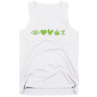 Funny Pi Day I Love Chicken Pot Pie Marijuana Math Gift Funny Gift Tank Top