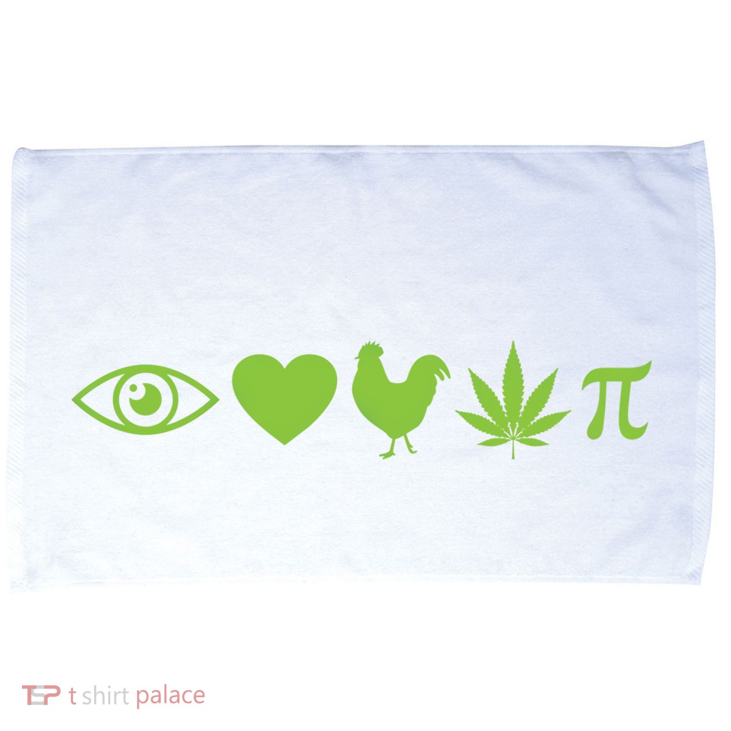 Funny Pi Day I Love Chicken Pot Pie Marijuana Math Gift Funny Gift Microfiber Hand Towel