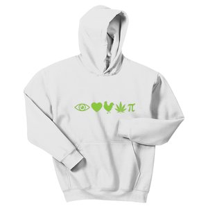 Funny Pi Day I Love Chicken Pot Pie Marijuana Math Gift Funny Gift Kids Hoodie