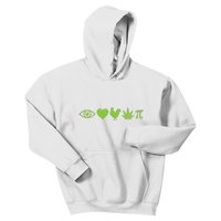 Funny Pi Day I Love Chicken Pot Pie Marijuana Math Gift Funny Gift Kids Hoodie