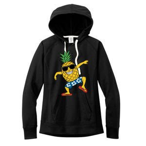 Funny Pineapple Dance Tropical And Playful Design Women's Fleece Hoodie