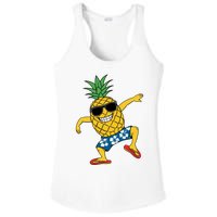 Funny Pineapple Dance Tropical And Playful Design Ladies PosiCharge Competitor Racerback Tank