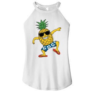 Funny Pineapple Dance Tropical And Playful Design Women's Perfect Tri Rocker Tank