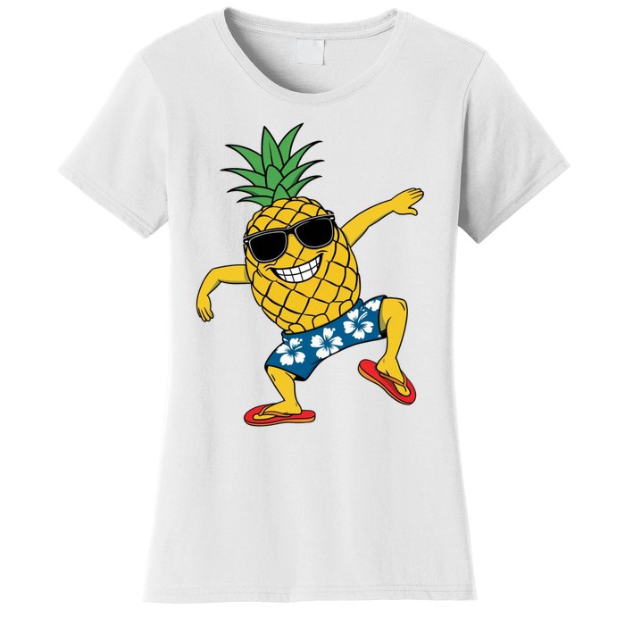 Funny Pineapple Dance Tropical And Playful Design Women's T-Shirt