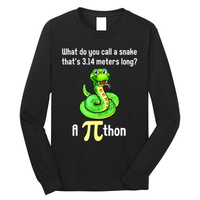 Funny Pi Day Puns Pithon Math Teacher Jokes Long Sleeve Shirt
