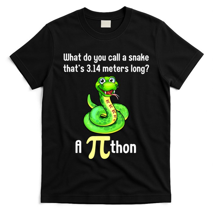 Funny Pi Day Puns Pithon Math Teacher Jokes T-Shirt