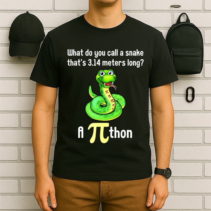 Funny Pi Day Puns Pithon Math Teacher Jokes T-Shirt