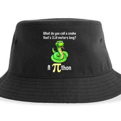 Funny Pi Day Puns Pithon Math Teacher Jokes Sustainable Bucket Hat