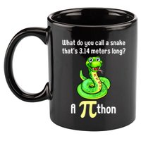 Funny Pi Day Puns Pithon Math Teacher Jokes 11oz C Handle Ceramic Mug
