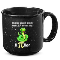 Funny Pi Day Puns Pithon Math Teacher Jokes 15oz Campfire Ceramic Mug