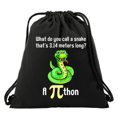 Funny Pi Day Puns Pithon Math Teacher Jokes Drawstring Bag