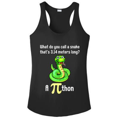 Funny Pi Day Puns Pithon Math Teacher Jokes Ladies PosiCharge Competitor Racerback Tank