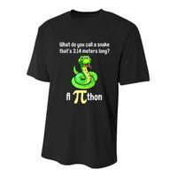 Funny Pi Day Puns Pithon Math Teacher Jokes Youth Performance Sprint T-Shirt