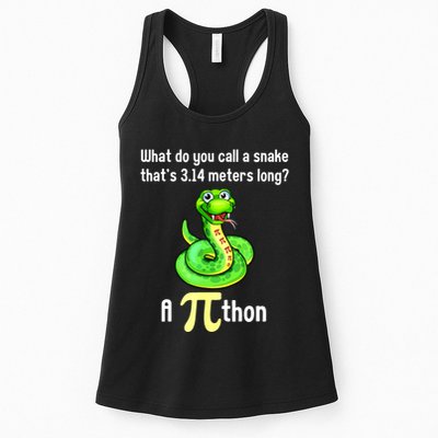 Funny Pi Day Puns Pithon Math Teacher Jokes Womens Tank Top